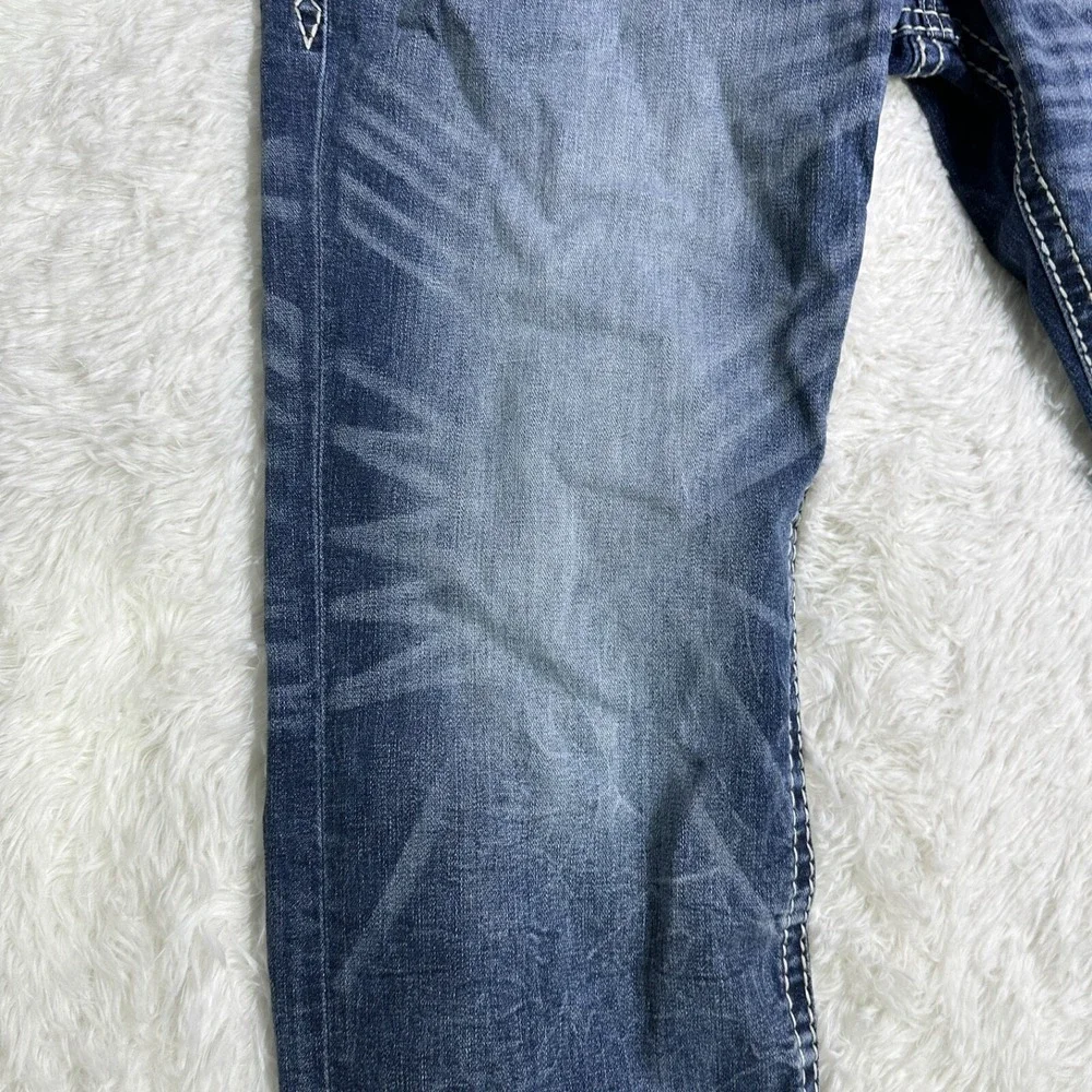 Rock Revival Jeans Mens Size 42/32 Amal Straight Dark Wash Denim Pants